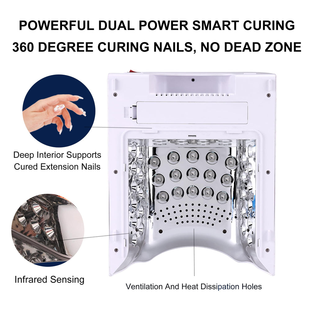 M Crystal Cure 128W UV Nail Lamp ideal for manicures and pedicures.