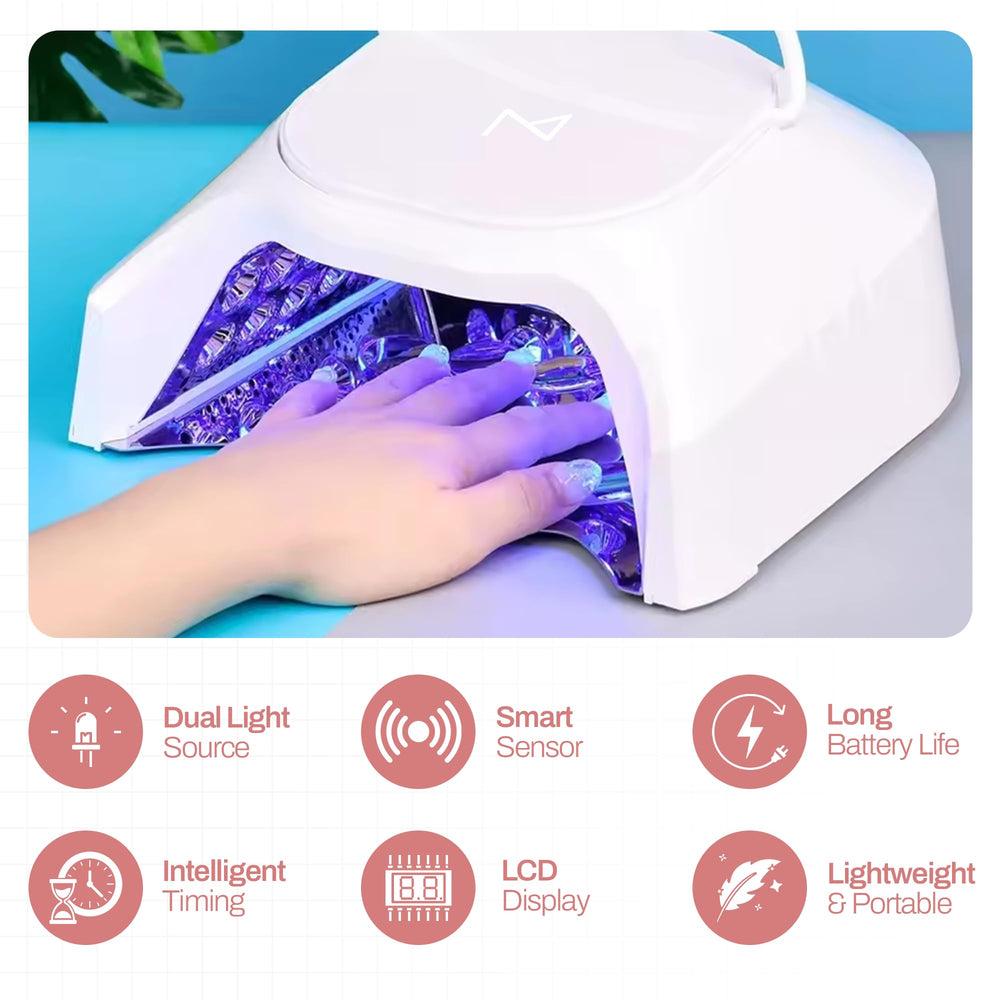 M GlowPro auto-timer 90s feature illustrated for flexible curing options