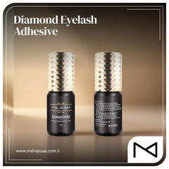 Sealed 5ml bottle packaging of M LASH Diamond Premium Lash Glue for freshness.