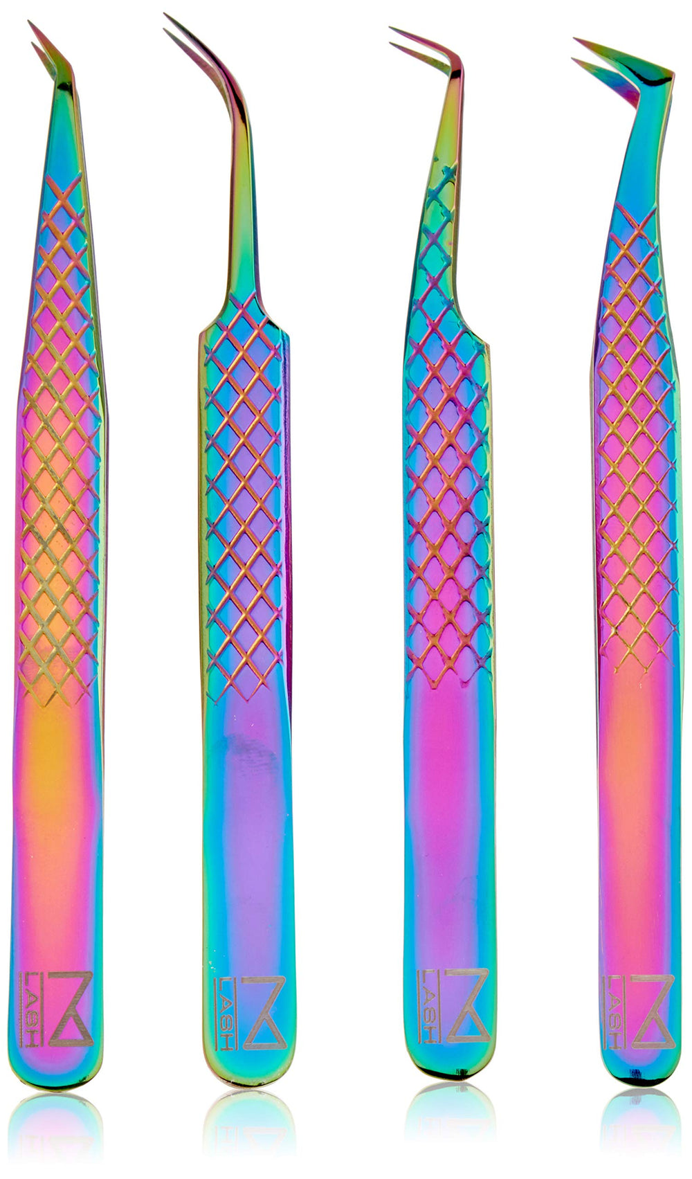 M LASH fiber-tip tweezers for precise lash placement during extensions.