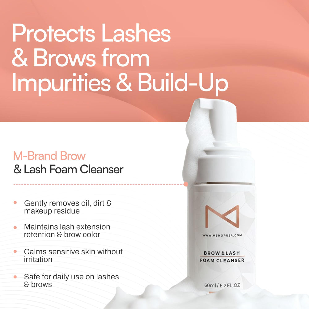 M PMU brow and lash foam cleanser fragrance note for routine use