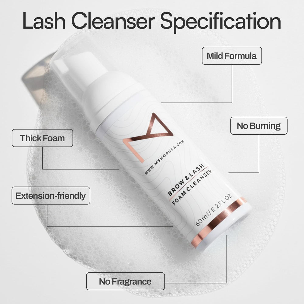 M PMU brow and lash foam cleanser PMU use closeup