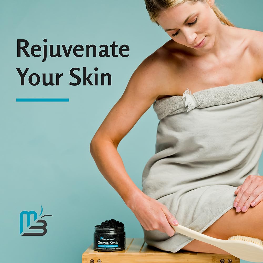 M3 Naturals body scrub delivering soft, refreshed skin after use