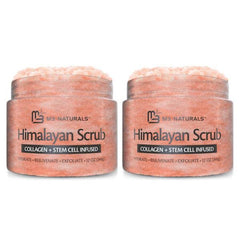 M3 Naturals Himalayan Salt Scrub for face exfoliation with lychee oil and antioxidants.