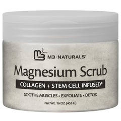 M3 Naturals sea salt minerals for nourishment and smoother skin.