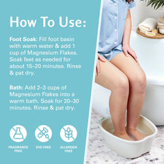 M3 Naturals vegan dye-free magnesium soak for gentle skin care