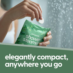M3 Naturals eucalyptus steamers in shower for a refreshing sinus-relief-inspired moment