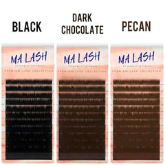 MA LASH M 0.07 10mm single-length extensions ideal for precise classic lashes.