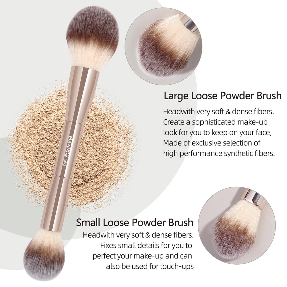 MAANGE eye brush collection with varied shapes for versatile looks.