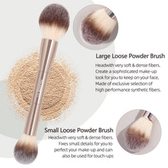 MAANGE eye brush collection with varied shapes for versatile looks.