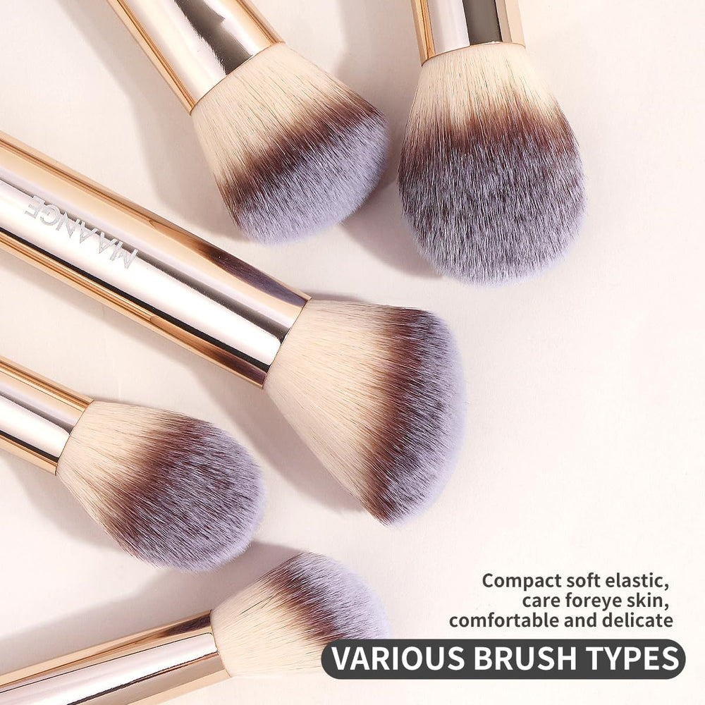 MAANGE thirteen brush types cover foundation, powder, concealer, blush, and more