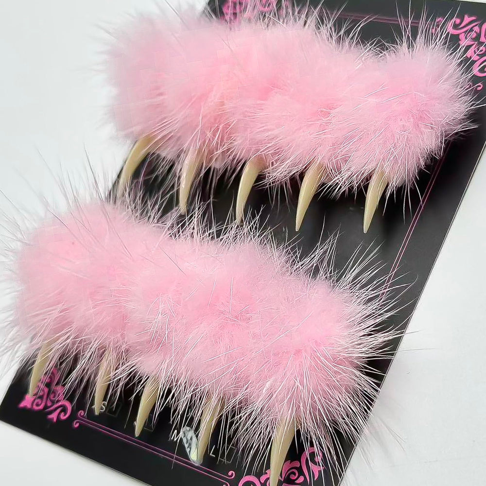 MABKJLF Halloween press-on nails in luxury medium stiletto shape with eagle claw design for standout events.