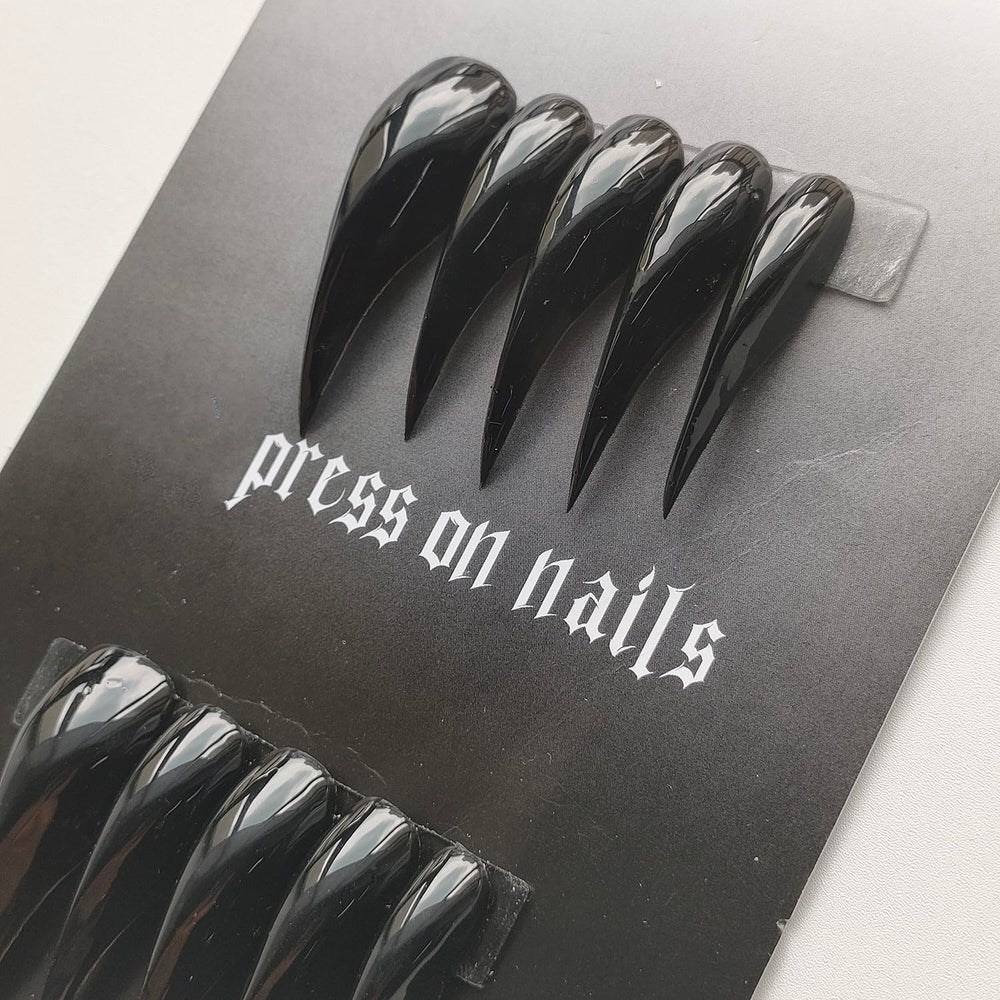 MABKJLF luxury press-on nails with medium almond curved edge for salon-at-home elegance