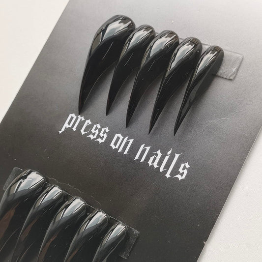MABKJLF luxury press-on nails with medium almond curved edge for salon-at-home elegance