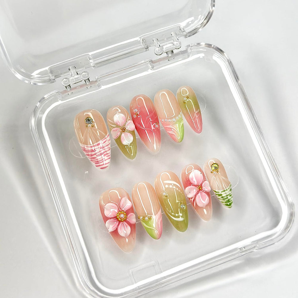 MABKJLF includes nail file and jelly stickers for precise shaping and decorative accents