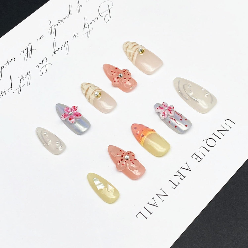 MABKJLF reusable thick acrylic nails designed for comfortable wear.