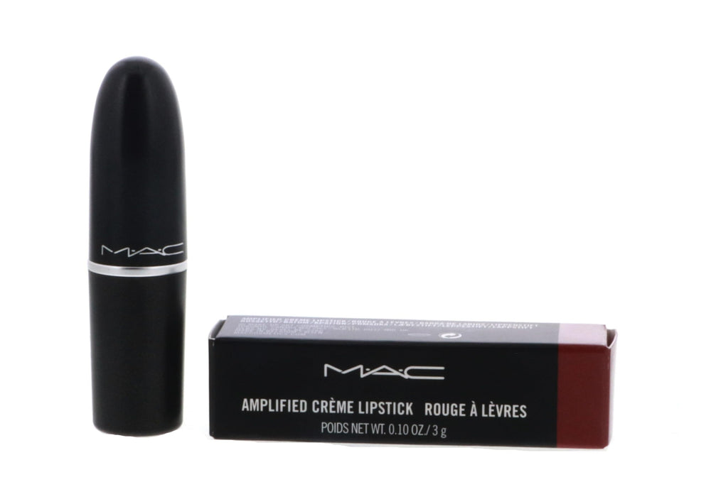 MAC Amplified Creme Lipstick Dubonnet bullet close-up with smooth, moisturizing finish