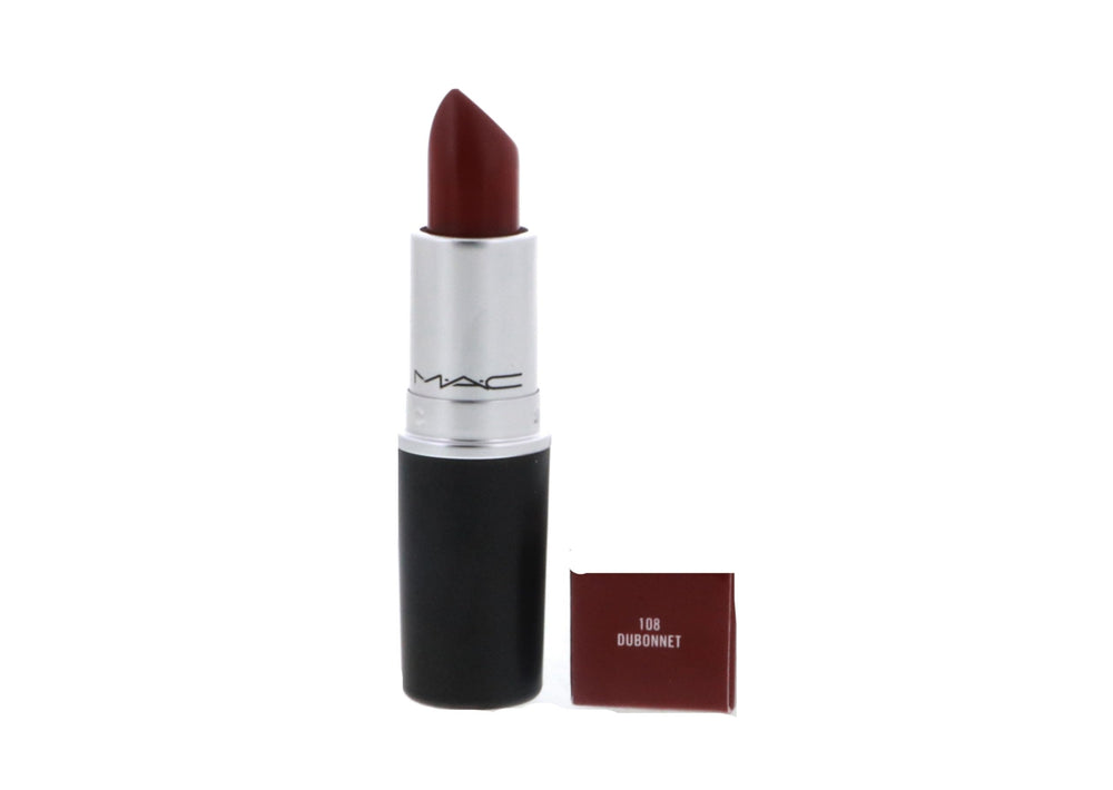 MAC Amplified Creme Lipstick Dubonnet swatch on skin highlighting creamy texture