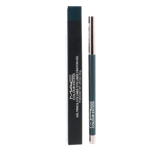 MAC Colour Excess Gel Pencil Eye Liner Hell-Bent packshot showing black base with iridescent pearls for dimensional eyes