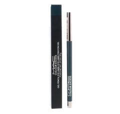 MAC Colour Excess Gel Pencil Eye Liner Hell-Bent packshot showing black base with iridescent pearls for dimensional eyes