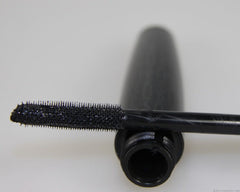 Close-up of MAC mascara brush for dramatic lash definition.