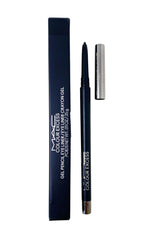 MAC Glide Or Die carbon black gel pencil swatch for bold, long-wear liner.