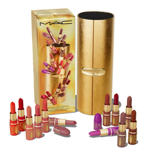 MAC Golden Girls vault box front view for luxe holiday gifting