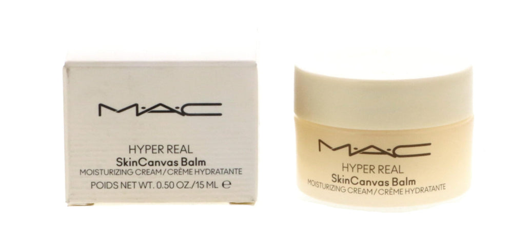MAC Hyper Real SkinCanvas Balm texture close-up showing creamy hydration and smoothness for daily use.