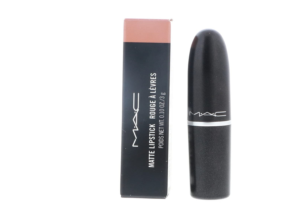 MAC Lipstick Yash in hand product shot showcases portable, everyday friendly lipstick