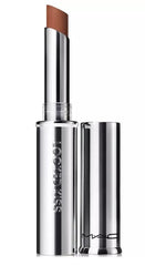 MAC Locked Kiss 24HR Lipstick 65 Posh on-pack shot shows long-wear matte color
