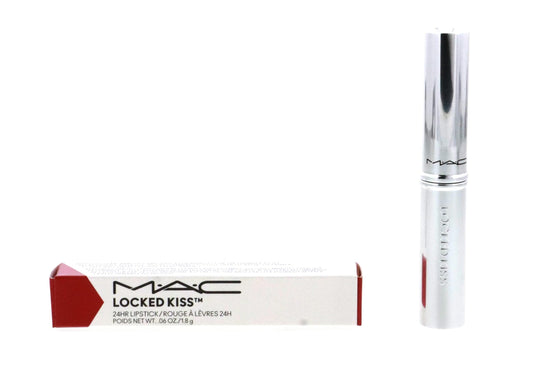 MAC Locked Kiss 24HR lipstick in 95 Vicious, front view; long-wearing matte shade.