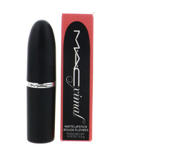 MAC M·A·CXIMAL Flamingo lipstick application demonstrates silky matte texture