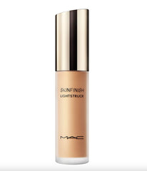 MAC Skinfinish Lightstruck Double Gleam glass finish on cheekbone for luminous glow
