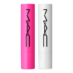 Close-up of the MAC Squirt Plumping Gloss Stick packaging