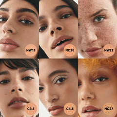 MAC Studio Fix Fluid packaging with pump for easy application on travel.