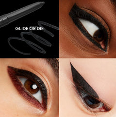 MAC The Last Word teal gel pencil swatch for vibrant waterproof liner.