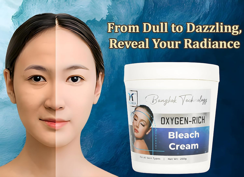 Macaria Bleach Cream for Dark Spots: helps target spots for a more uniform look.
