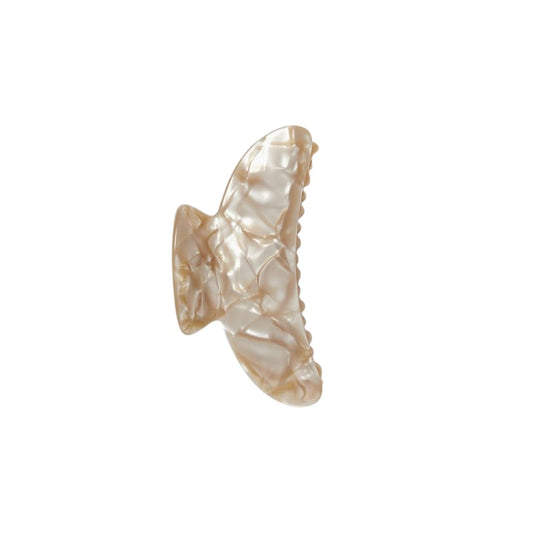 MACHETE Grande Sand Shell hair claw front view for secure updos