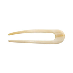 MACHETE Italian acetate hair pin in alabaster offers a secure hold for versatile hairstyles.