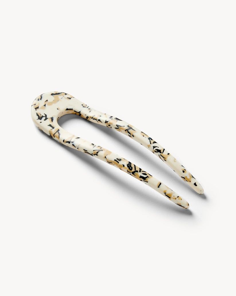 MACHETE Terrazzo pin offers gentle hold without hair stress during wear.