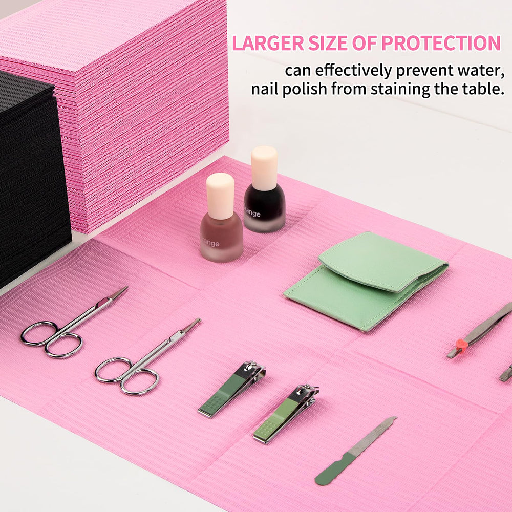 Machine-Ya Nail Mats soft wood-pulp paper feels gentle on skin.