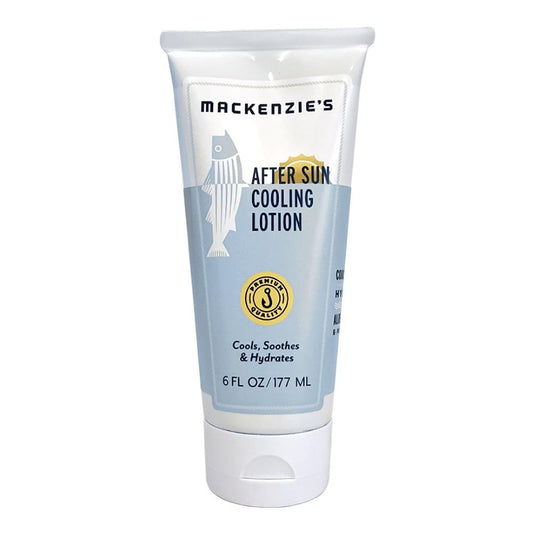 MacKenzie's After Sun Cooling Lotion bottle for refreshing after-sun relief.
