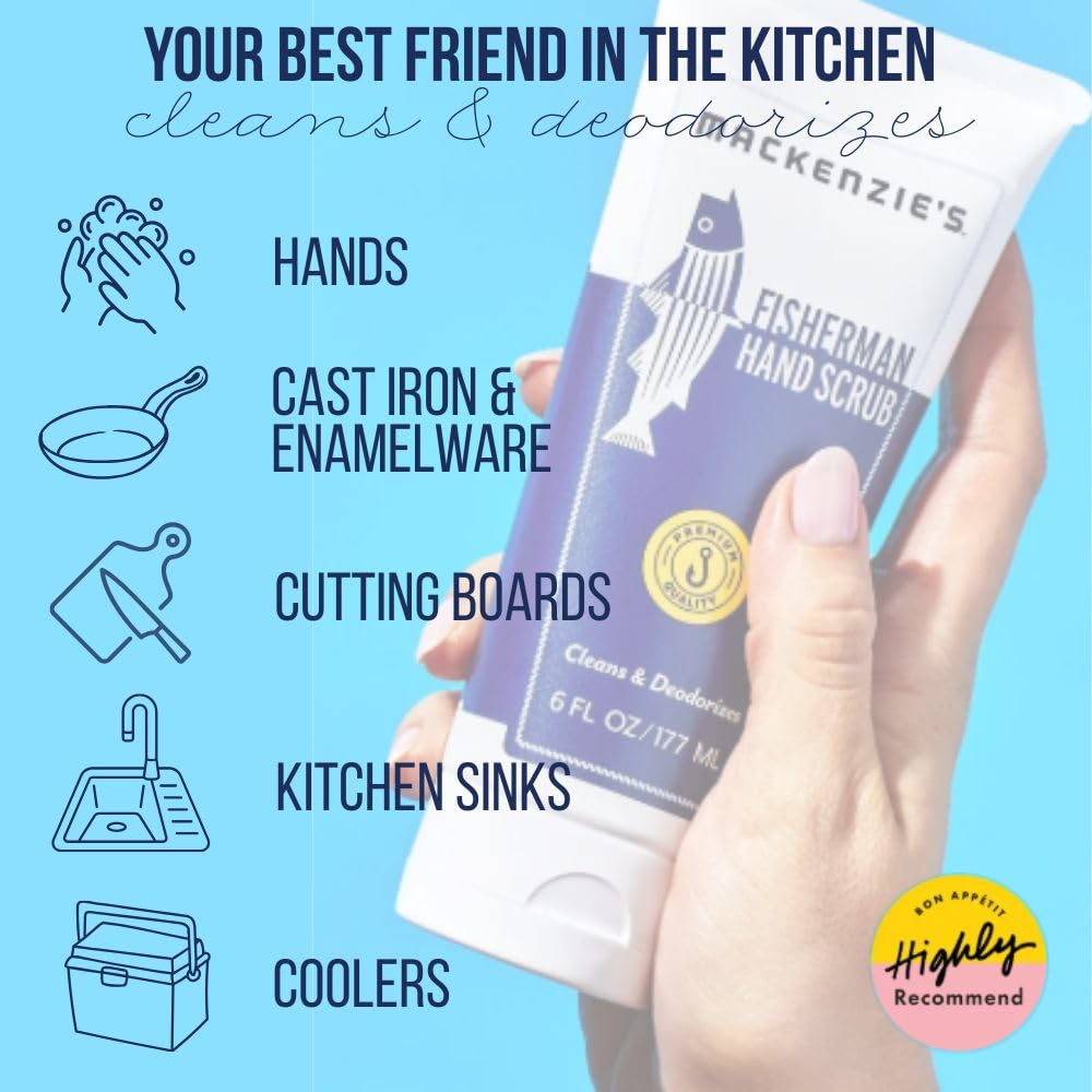 MACKENZIE'S Fisherman Hand Scrub gift-ready packaging.