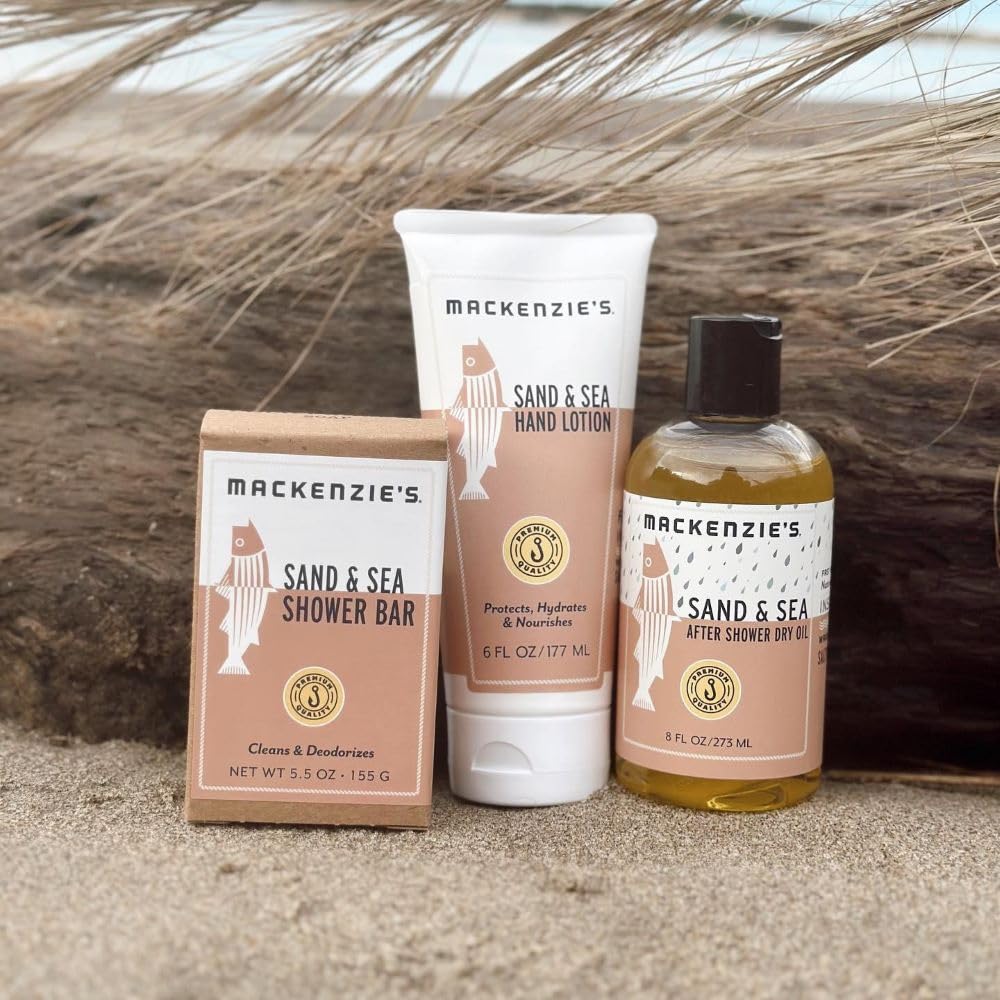 Gift-ready Sand & Sea packaging ideal for gifting.