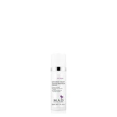 M.A.D Skincare Primer texture swatch demonstrates lightweight, smooth finish.