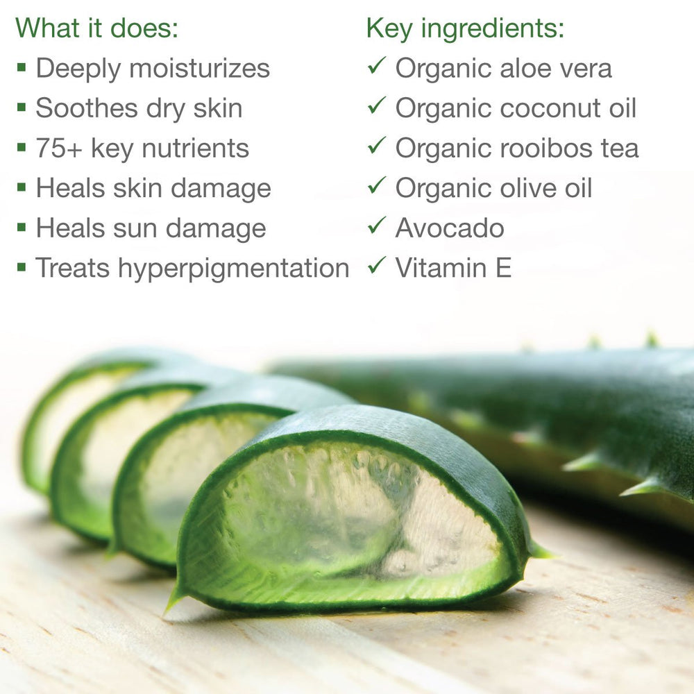 Made from Earth packaging and USA-made formula signifying dermatologist-tested quality.
