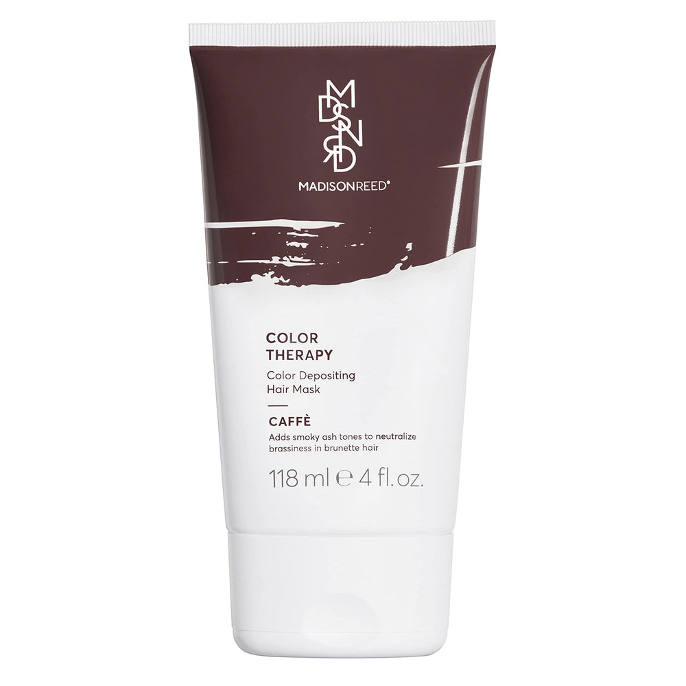 Madison Reed Color Therapy Caffé hair mask deposits ash-toned color for brown hair.