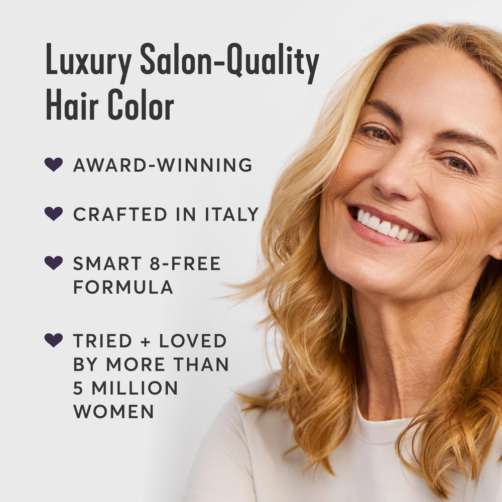Madison Reed Keratin, argan oil, and ginseng conditioning during color processing.