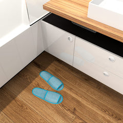 Maeline disposable slippers with EVA soles for travel and hospitality.