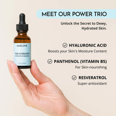 MAELOVE Hydrator top view underscores compact, travel-friendly packaging for daily routines.